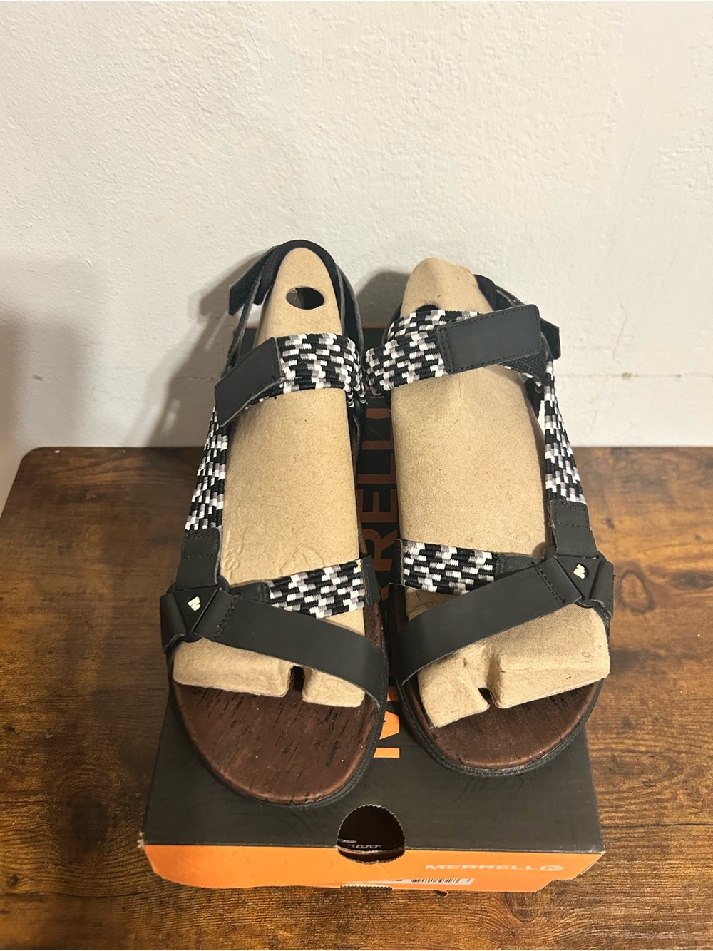 Merrell Around Town Sunvue  Woven-Strap Women's Size 9 Sandals-NWT In Box - Picture 3 of 7